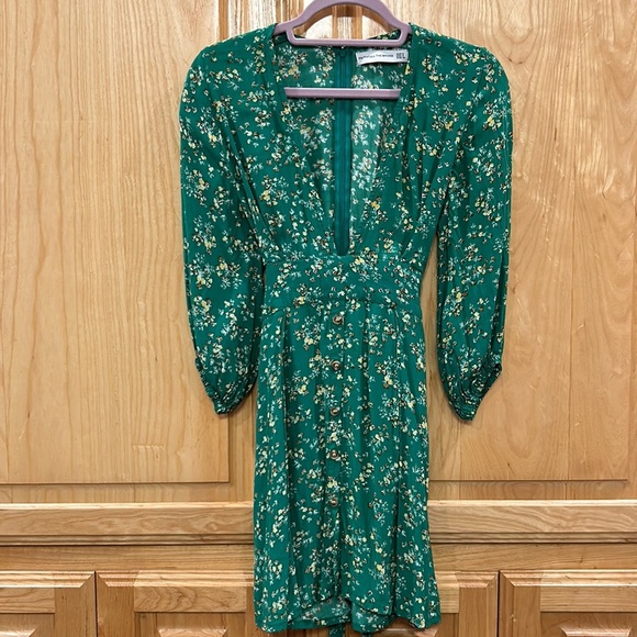 Faithfull The Brand Margot Green Floral Dress - Picture 3 of 14